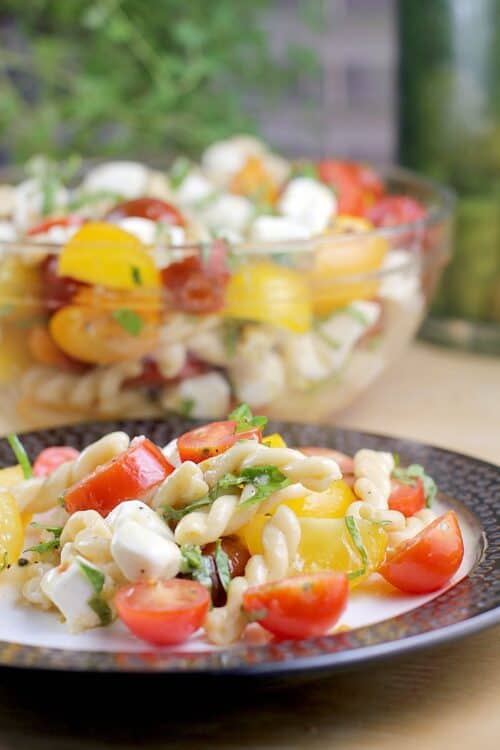 Fresh Tomato Pasta in Lemony Vinaigrette (Ready in 10 Minutes!) · Erica