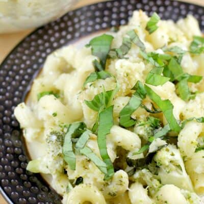 Easy Broccoli Pesto Cavatappi