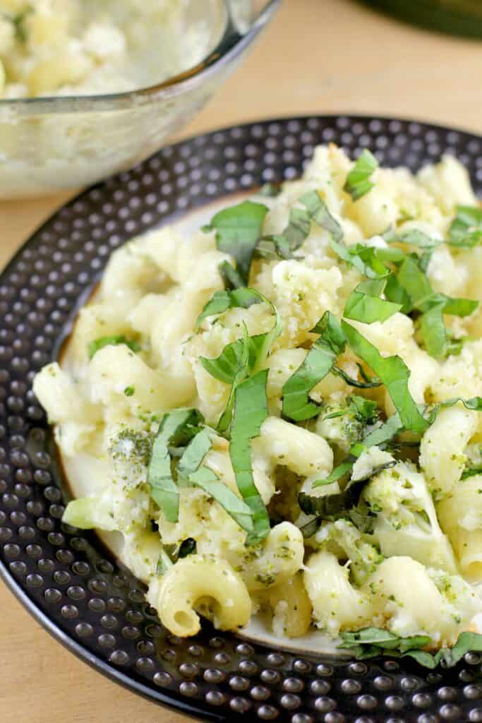 Easy Broccoli Pesto Cavatappi #GetCheesy AD