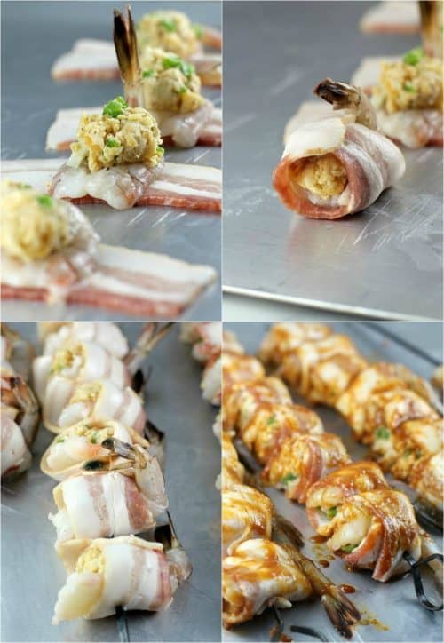 Bacon-Wrapped BBQ Stuffed Shrimp · Erica's Recipes