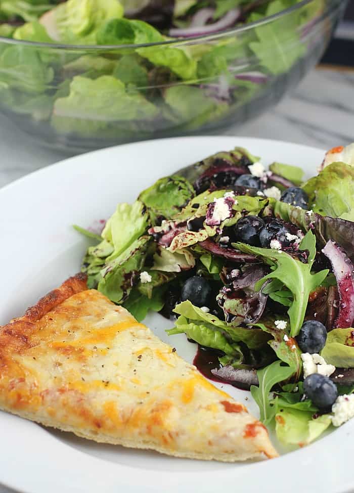 Blueberry Balsamic Salad ...and Pizza #BaronessPatches #ad