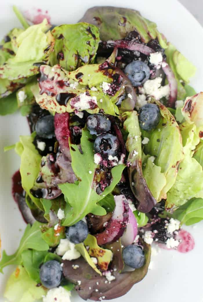 Blueberry Balsamic Salad ...and Pizza #BaronessPatches #ad