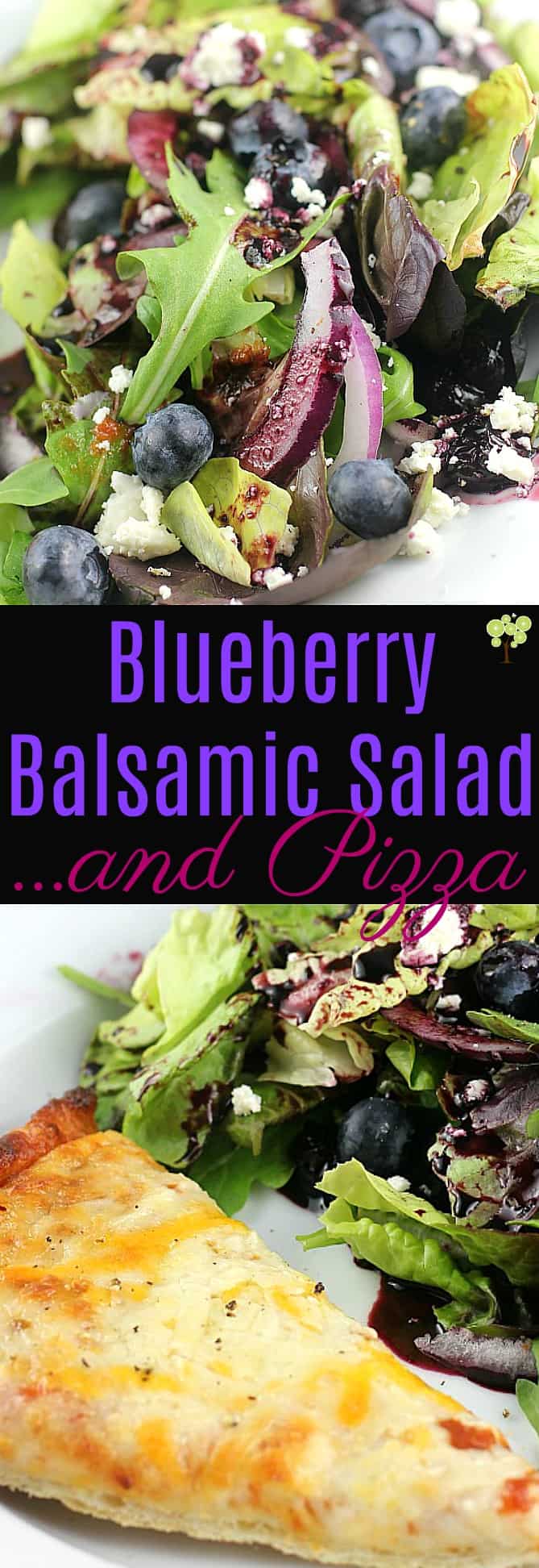 Blueberry Balsamic Salad ...and Pizza #BaronessPatches #ad