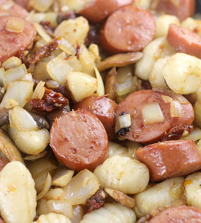 Cajun Smoked Sausage and Gnocchi (Ready in 20 minutes!) #EverydayEckrich #ad