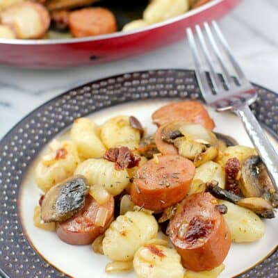 Cajun Sausage and Gnocchi (Ready in 20 minutes!) #EverydayEckrich #ad