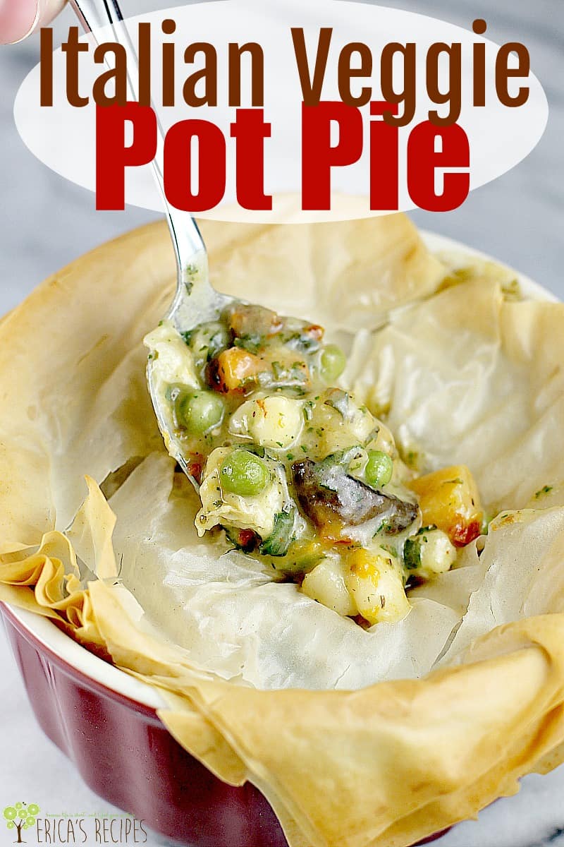 Italian Veggie Pot Pie #simpleswap #ad #recipe #food #potpie #vegetarian