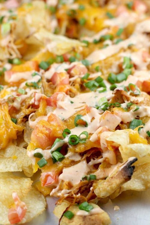 Loaded Sriracha Chicken Kettle Chips #timetocrunch #ad