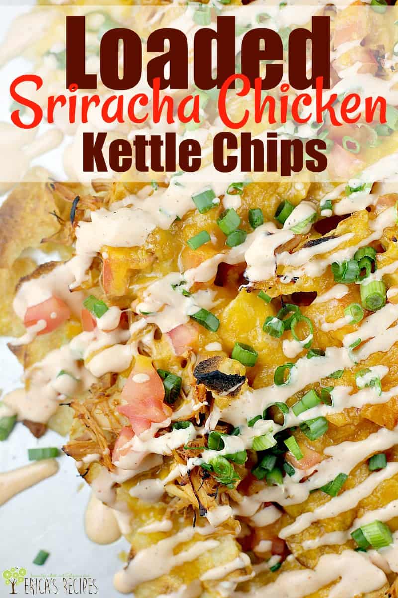 Loaded Sriracha Chicken Kettle Chips #timetocrunch #ad #food #recipe #capecodchips #footballfood #snacks #slowcooker #chicken