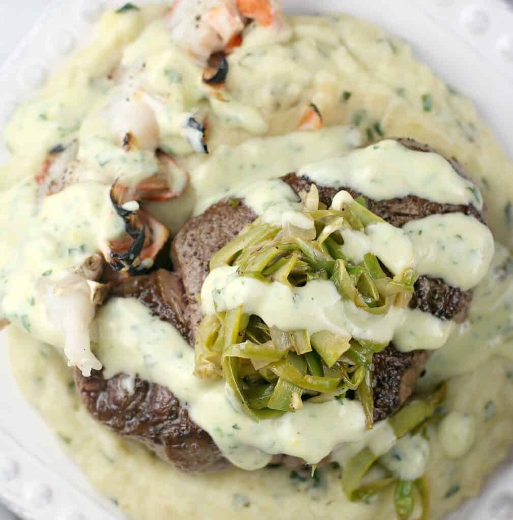 Valentine's Surf and Turf Filet Mignon and Lobster · Erica's Recipes