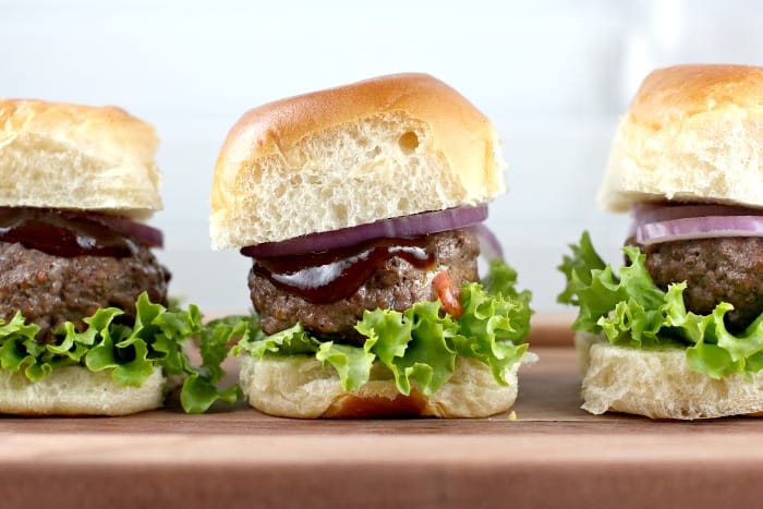 Port Cheddar Stuffed BBQ Sliders #InspireWithCheese #ad