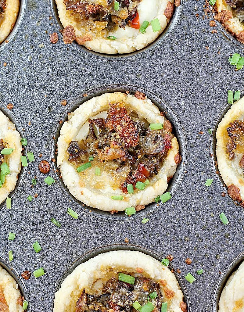 Tuscan Mushroom Ricotta Mini Tarts