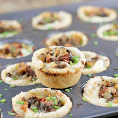 Tuscan Mushroom Ricotta Mini Tarts