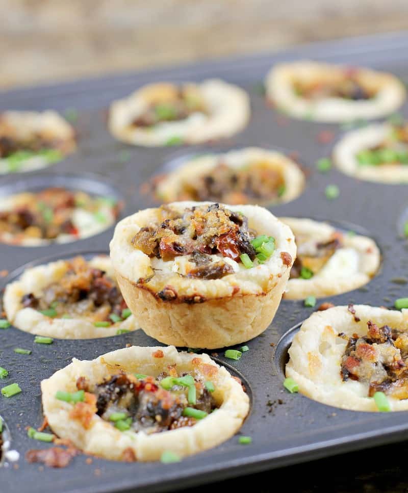 Tuscan Mushroom Ricotta Mini Tarts