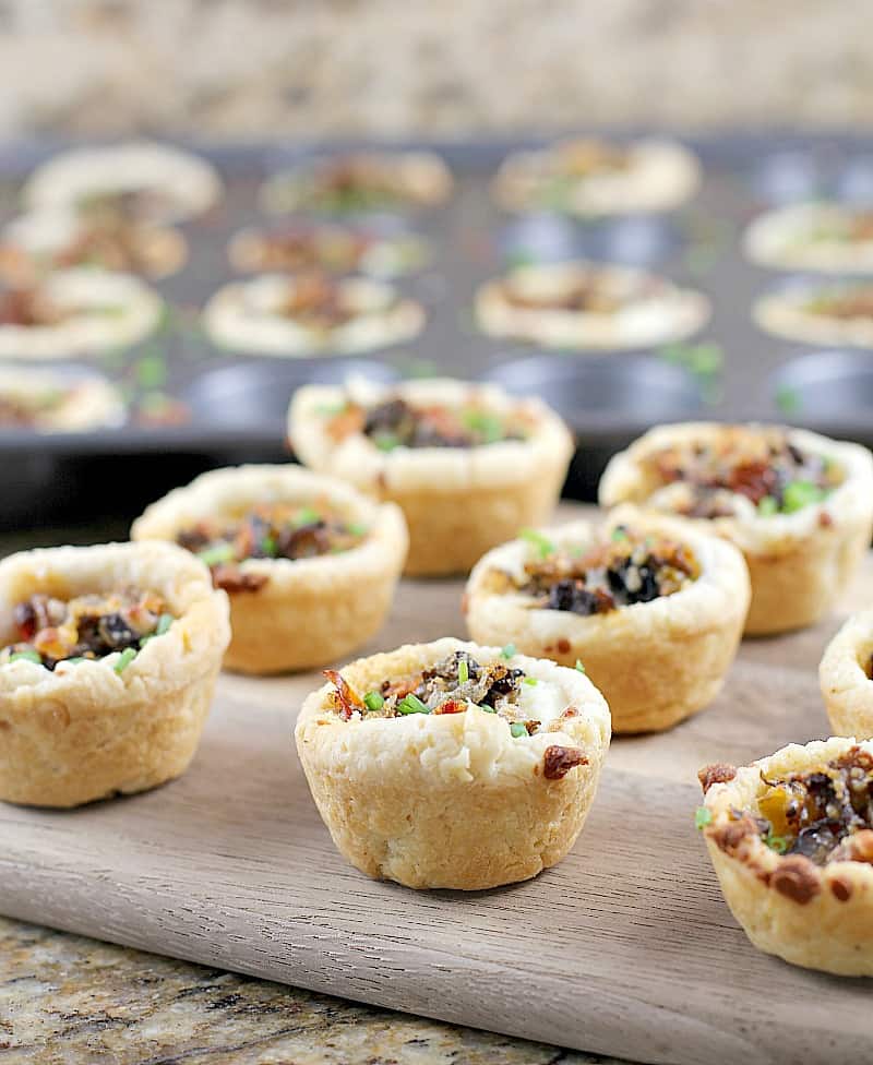 Tuscan Mushroom Ricotta Mini Tarts