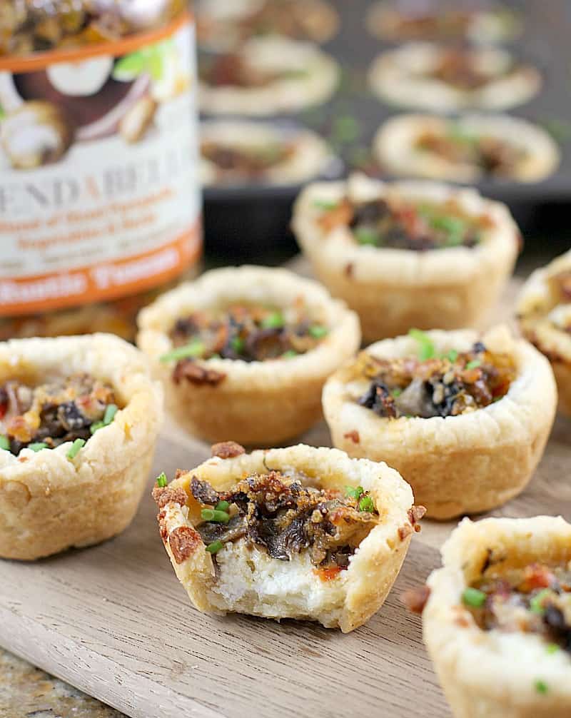 Tuscan Mushroom Ricotta Mini Tarts