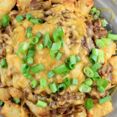 Beer Barbecue Tater Tot Nachos