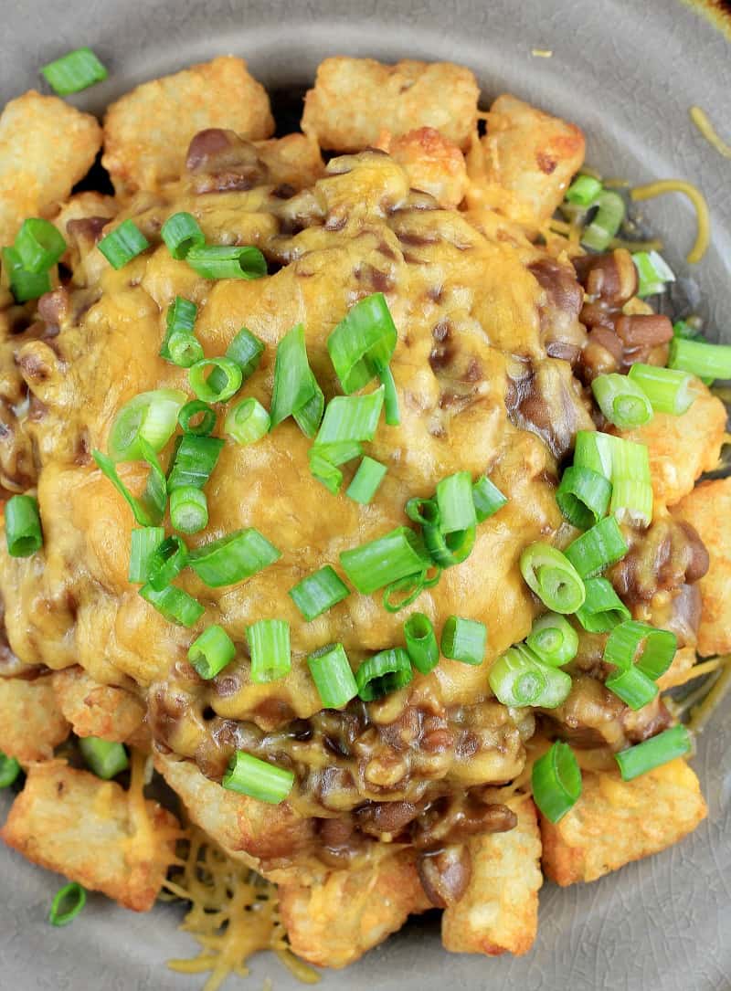 Beer Barbecue Tater Tot Nachos