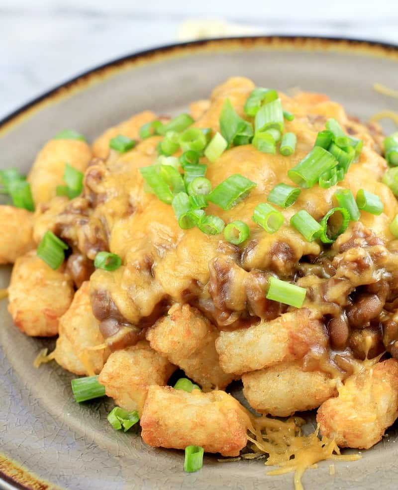 Beer Barbecue Tater Tot Nachos