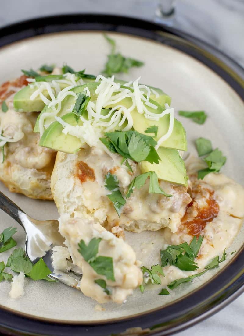 Mexican Chorizo Gravy and Biscuits