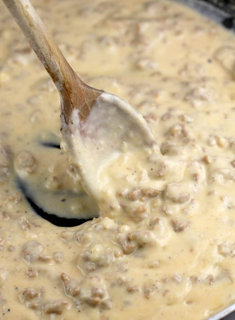 Mexican Chorizo Gravy and Biscuits