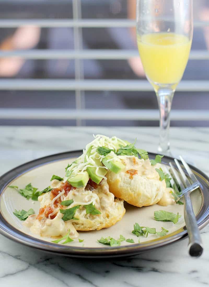 Mexican Chorizo Gravy and Biscuits