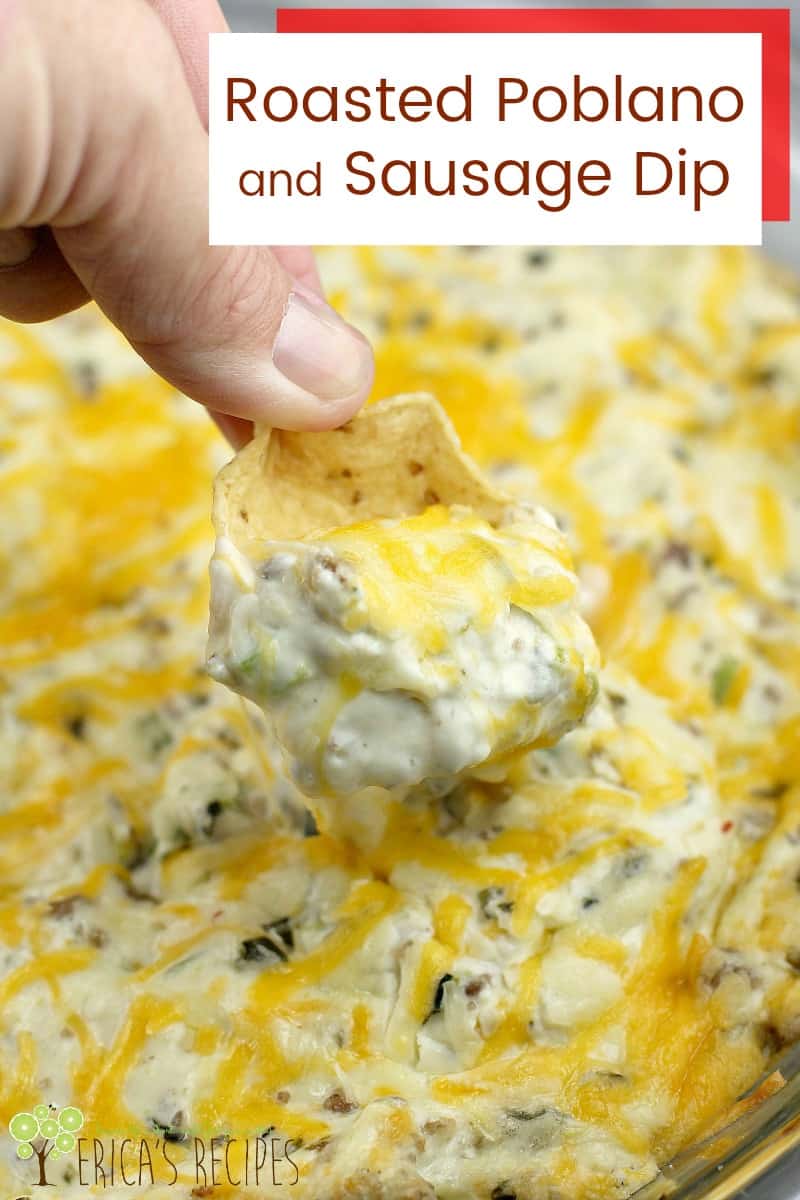 Roasted Poblano and Sausage Dip