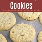 image for pinterest with text overlay of recipe title Potato Chip Cookies