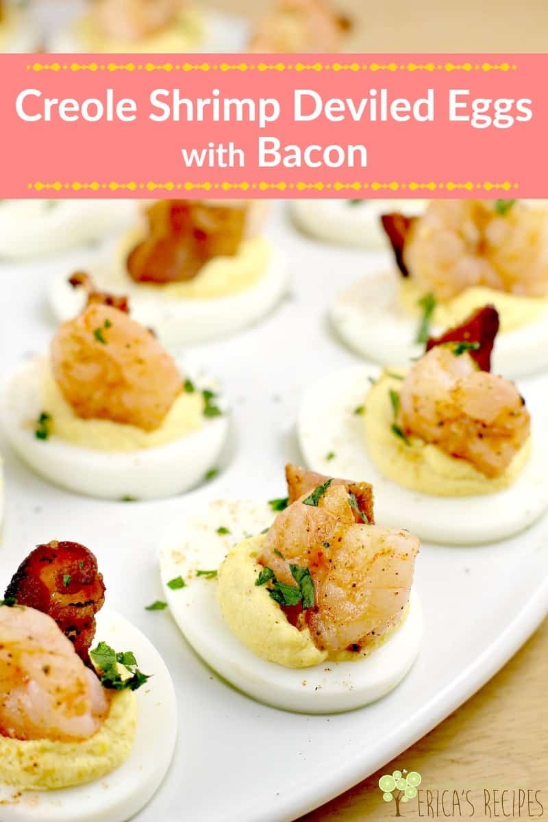 Cajun Shrimp Deviled Eggs - I Am Homesteader