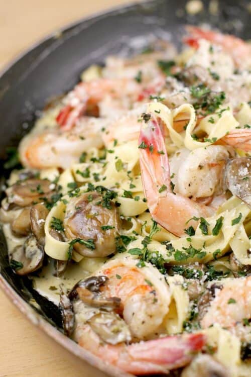 Creamy Pesto Shrimp Pasta Erica's Recipes Romantic Dinner Recipe