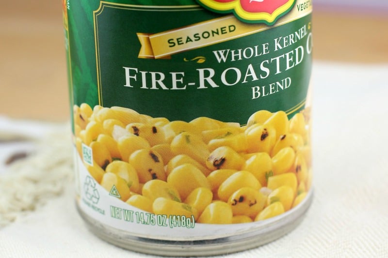 view of the fire-roasted canned corn to show what it looks like