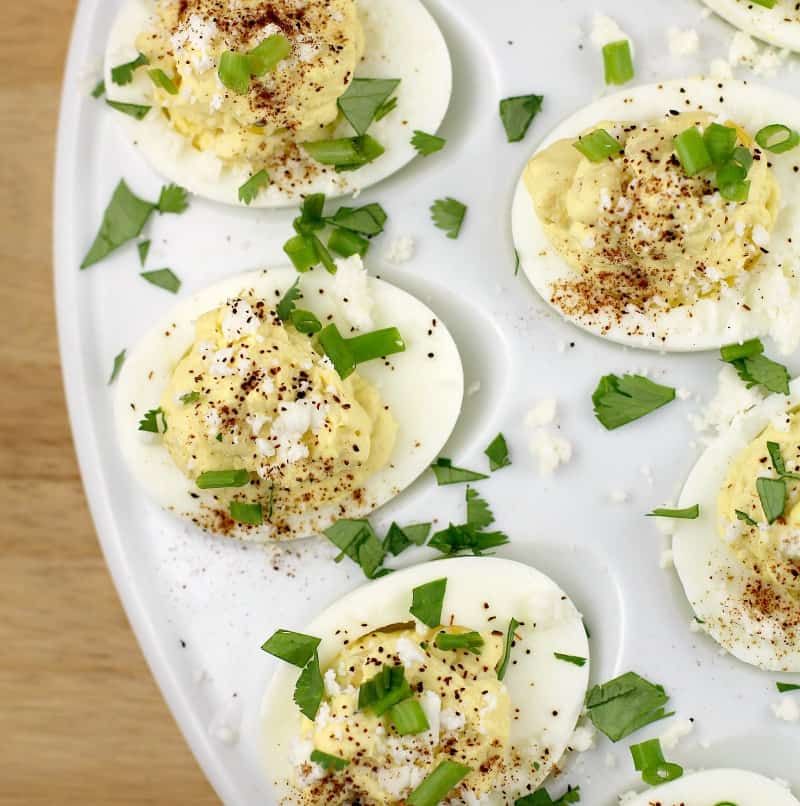 Street Corn Deviled Eggs - Healthyish Foods