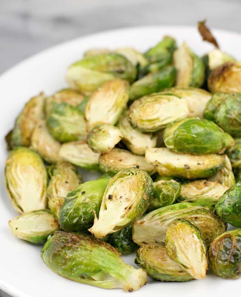 cooked brussel sprouts before adding cheese