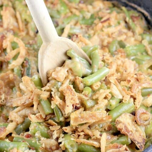 Grilled Green Bean Casserole with Bacon – Erica's Recipes Big Green Egg