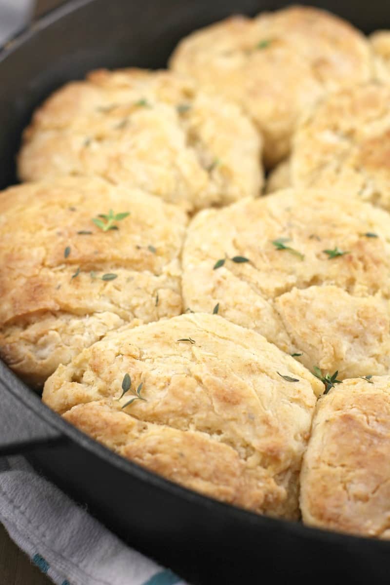 Grilled Honey Biscuits with Thyme