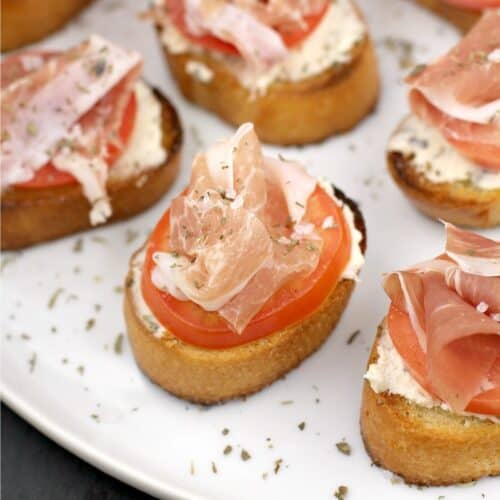 Crostini with Prosciutto – Erica's Recipes – prosciutto appetizer