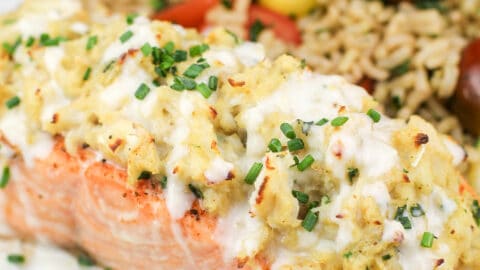 Crab Stuffed Salmon