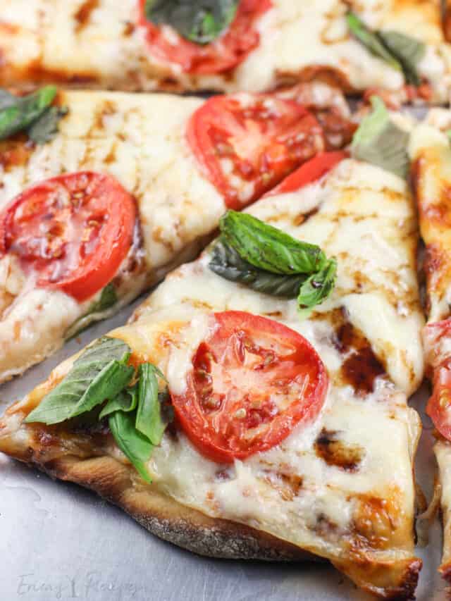 Grilled Pizza Margherita