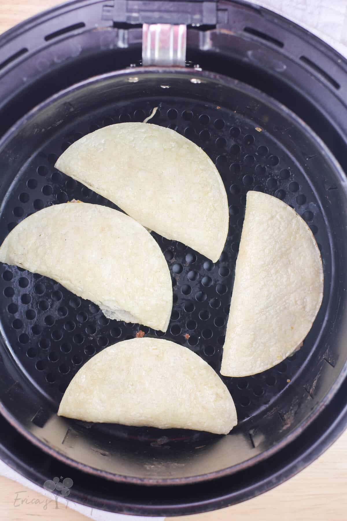 quesadilla in air fryer before cooking