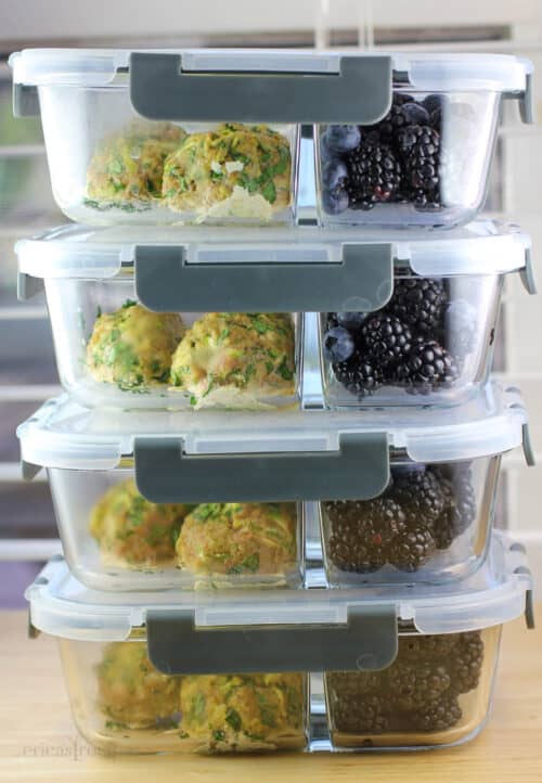 Meatballs Container Turkey Zucchini Meatballs – Erica's Recipes