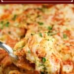 image for pinterest with text overlay recipe title Cajun Shrimp and Crab Stuffed Shells in Vodka Sauce